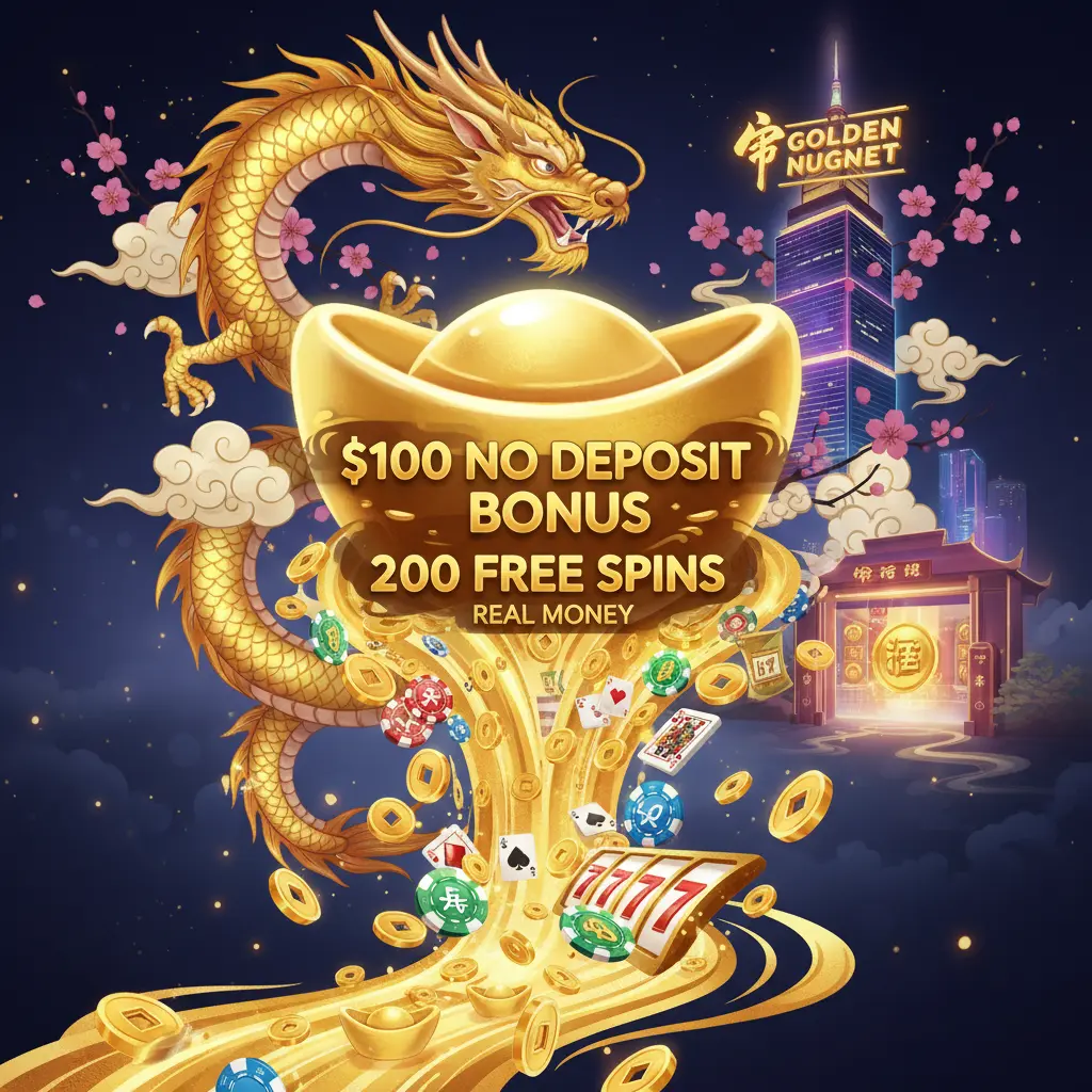 $100 no deposit bonus 200 free spins real money - Golden